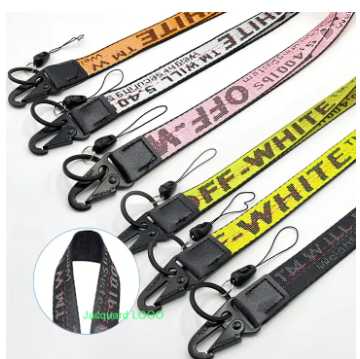 Jacquard lanyard with Keyring